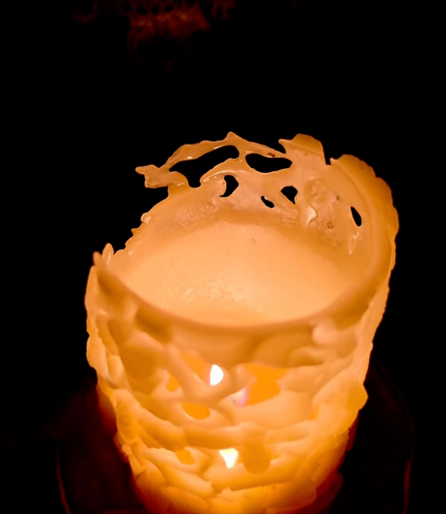 Candela in Cera d'Api